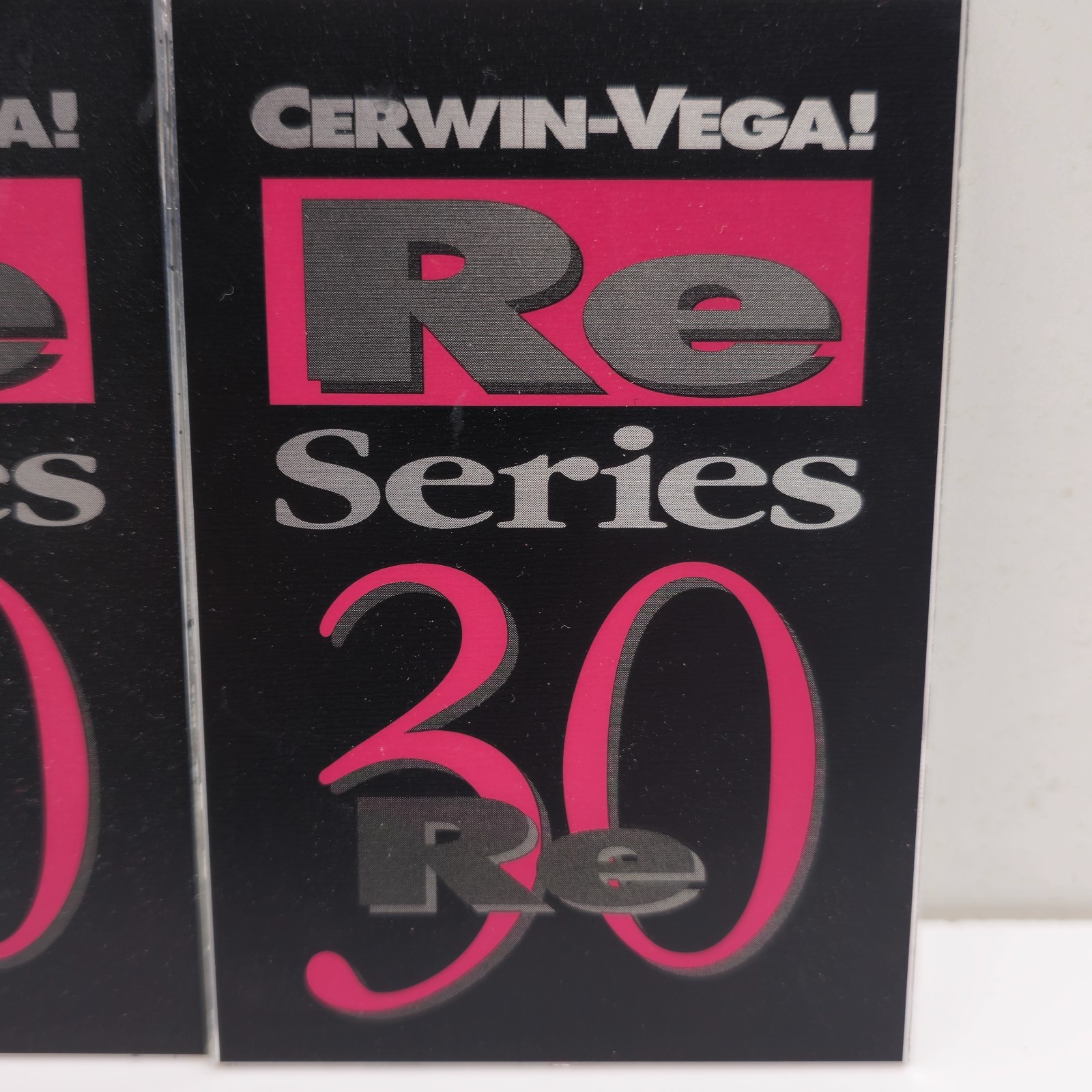 Cerwin-Vega Re Series 30 Re Speaker Plaque Badge Pair Set Audio Vintage
