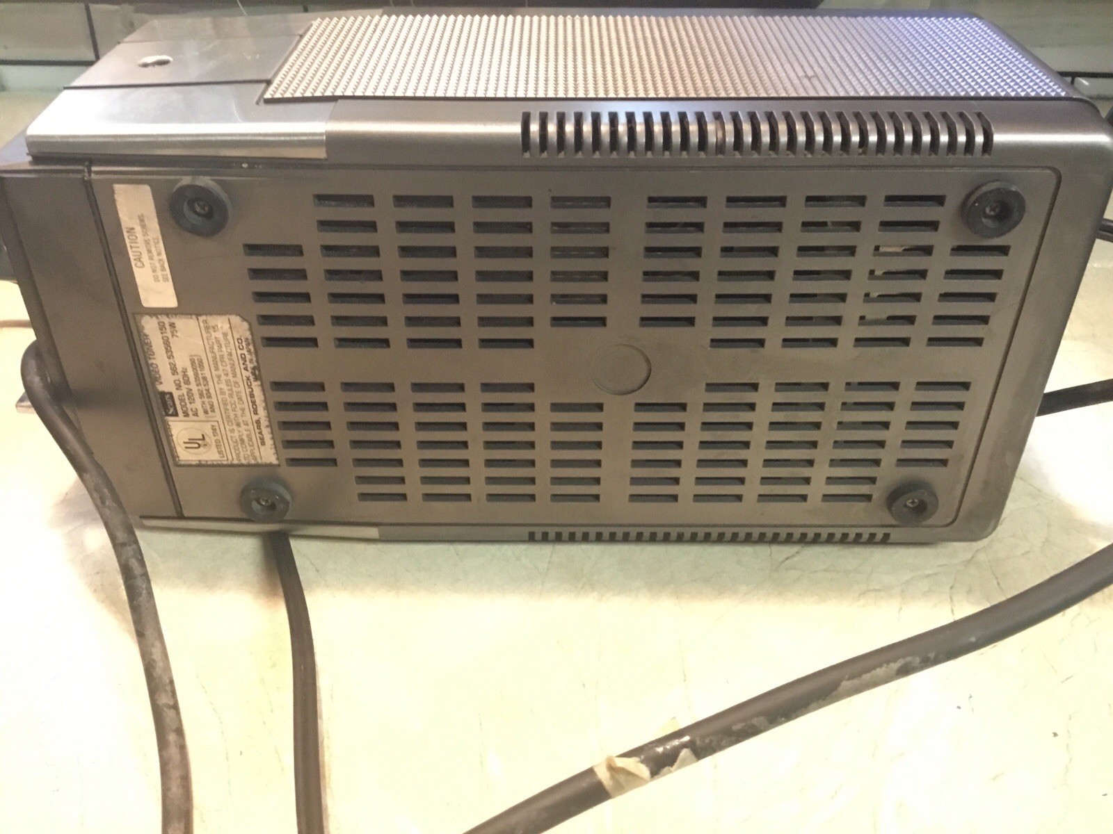 Sears Betavision VCR & Case & Video Tuner Clock VHF/UHF POWER UP RARE 1980 Lot