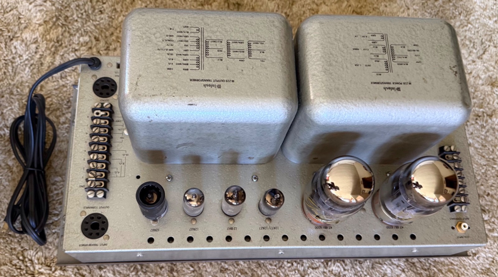 Pair McIntosh MI-75 Mono Tube Power Amplifiers, Consecutive serial #