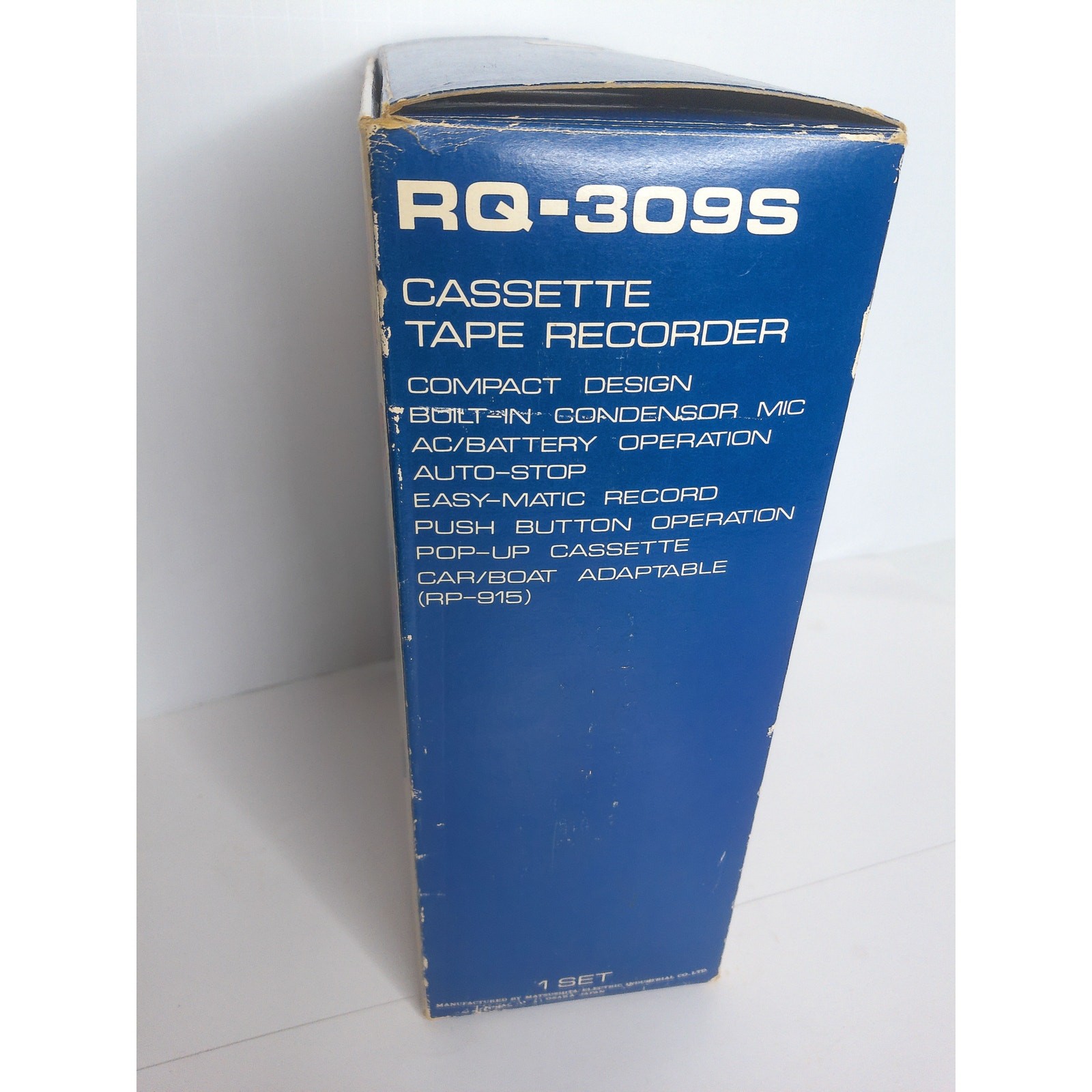 Vintage 1970s Panasonic RQ-309S Cassette Player Original Groovy Psychedelic Box
