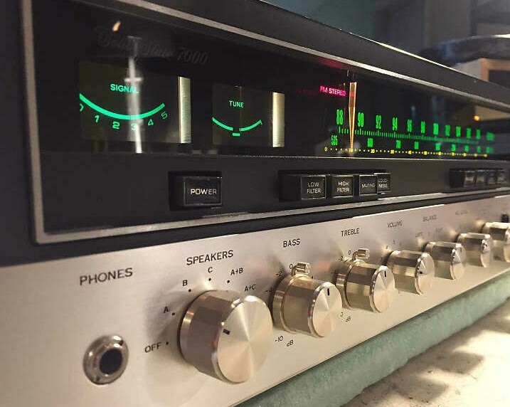 LAMP KIT RECEIVER MODEL EIGHT & 7000(8v GREEN LEDs)DIAL FRONT PANEL Sansui METER
