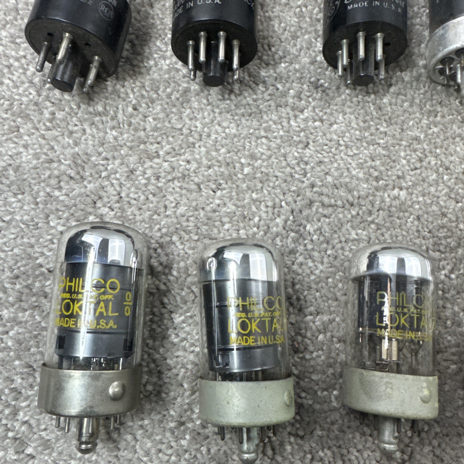Lot Of 51 Vacuum & Electron Tubes RCA Raytheon Hytron Philco Tung Sol Sylvania