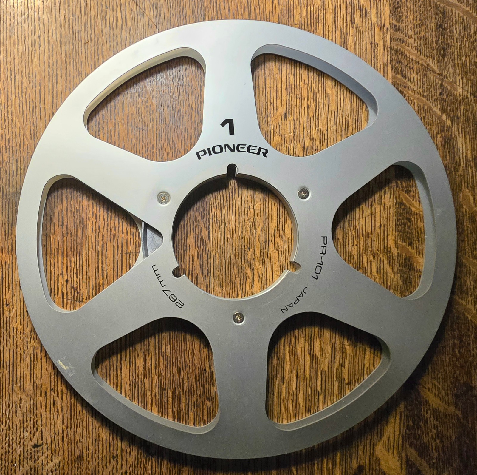 Pioneer PR-101 10.5″ Balanced Metal 1/4″ Open NAB Tape Reel Japan 267mm