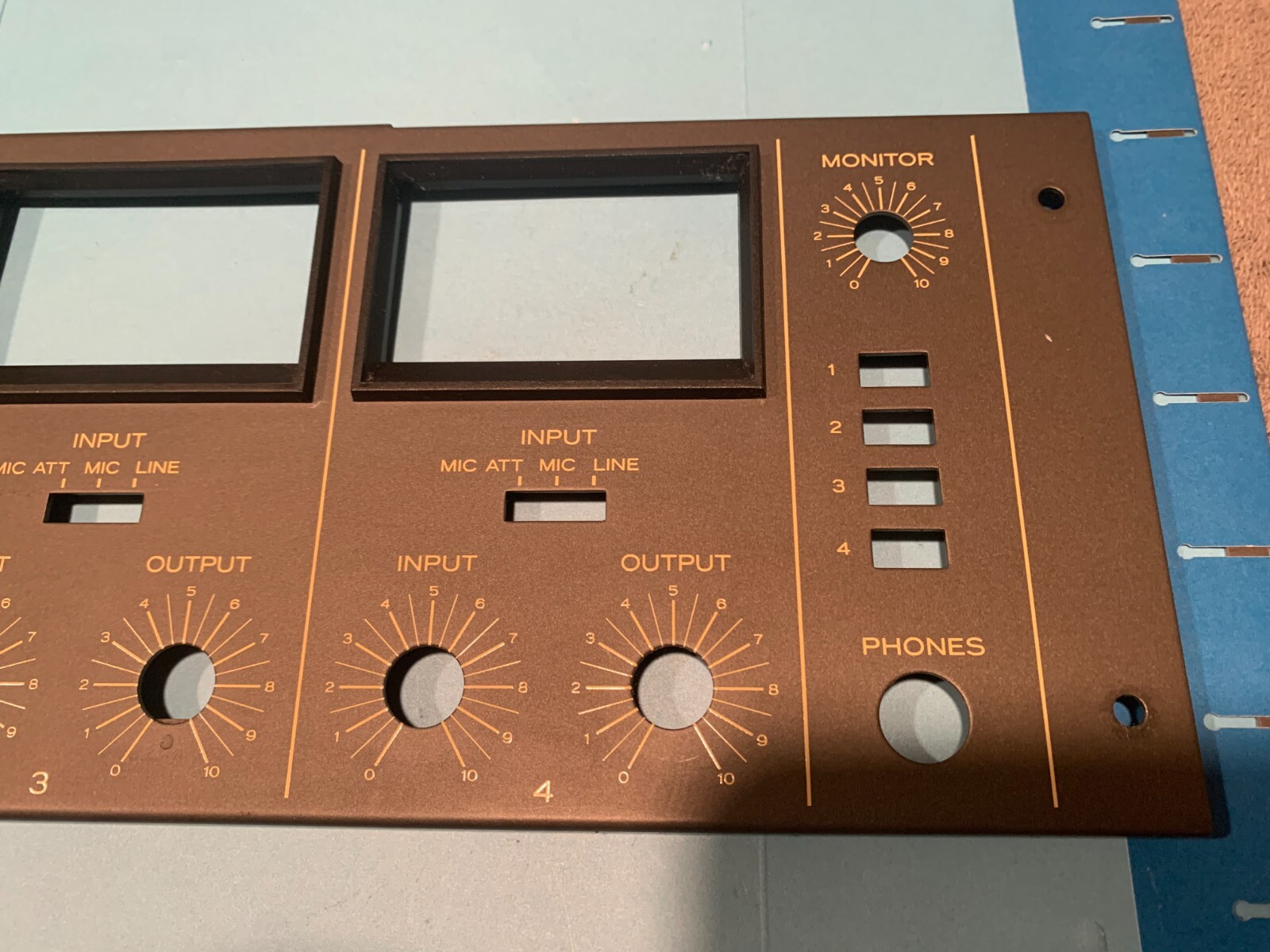 Teac A-3440 Reel To Reel Player Parting Out – Faceplate