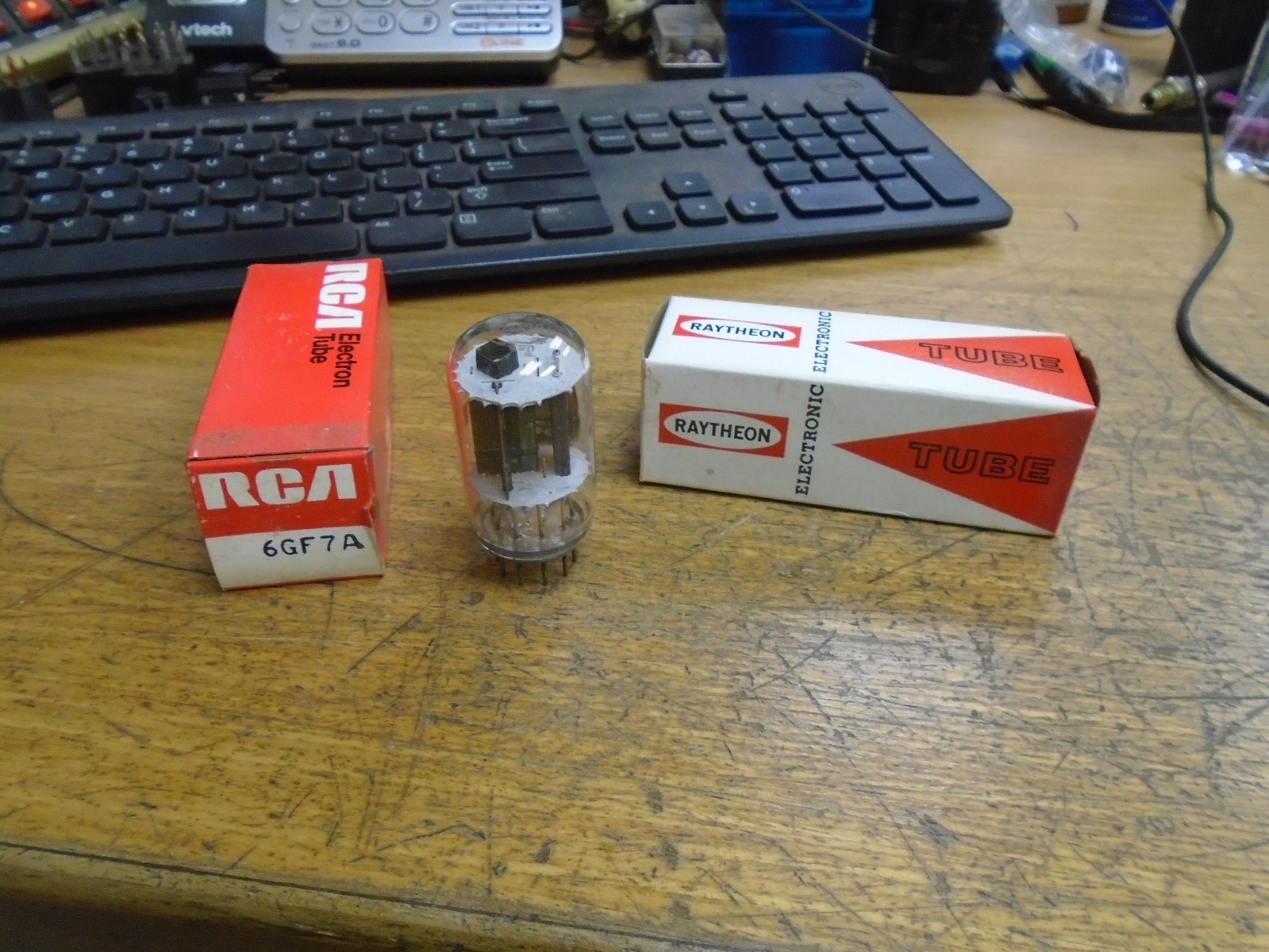 6GF7A RCA NOS vacuum tubes 2 audio valves NOS radio guitar amplifier 6GF7