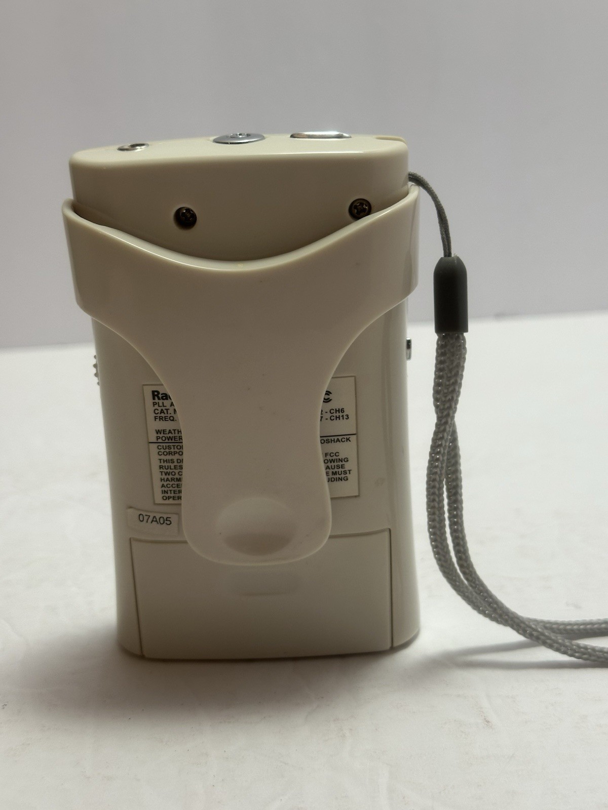RadioShack 12-470 AM/FM/TV/Weather Band Pocket Radio Digital Stereo Tested