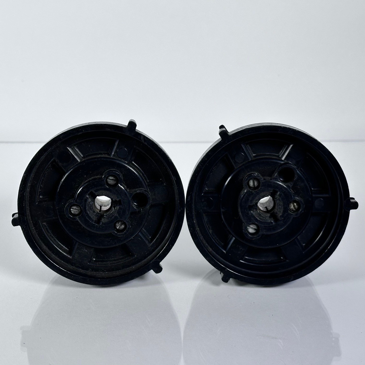 Vintage VIF International Hub Adapter Pair NAB for Reel to Reel Fits Ampex Otari