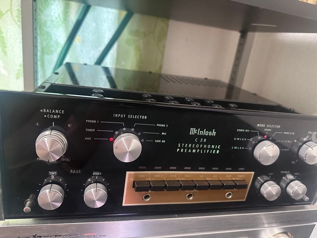 McIntosh C28 Stereo Preamplifier Tested Excellent Working Condition from japan