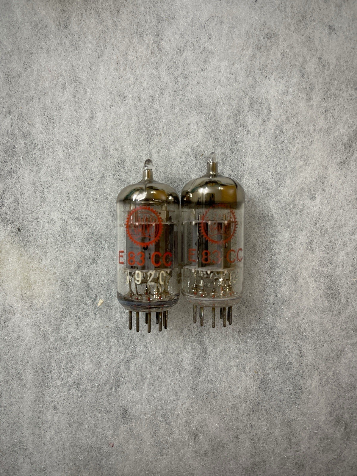 Siemens Valvo Red Label E83CC 5751 12AX7 ECC803S Triple Mica, NOS Matched Pair