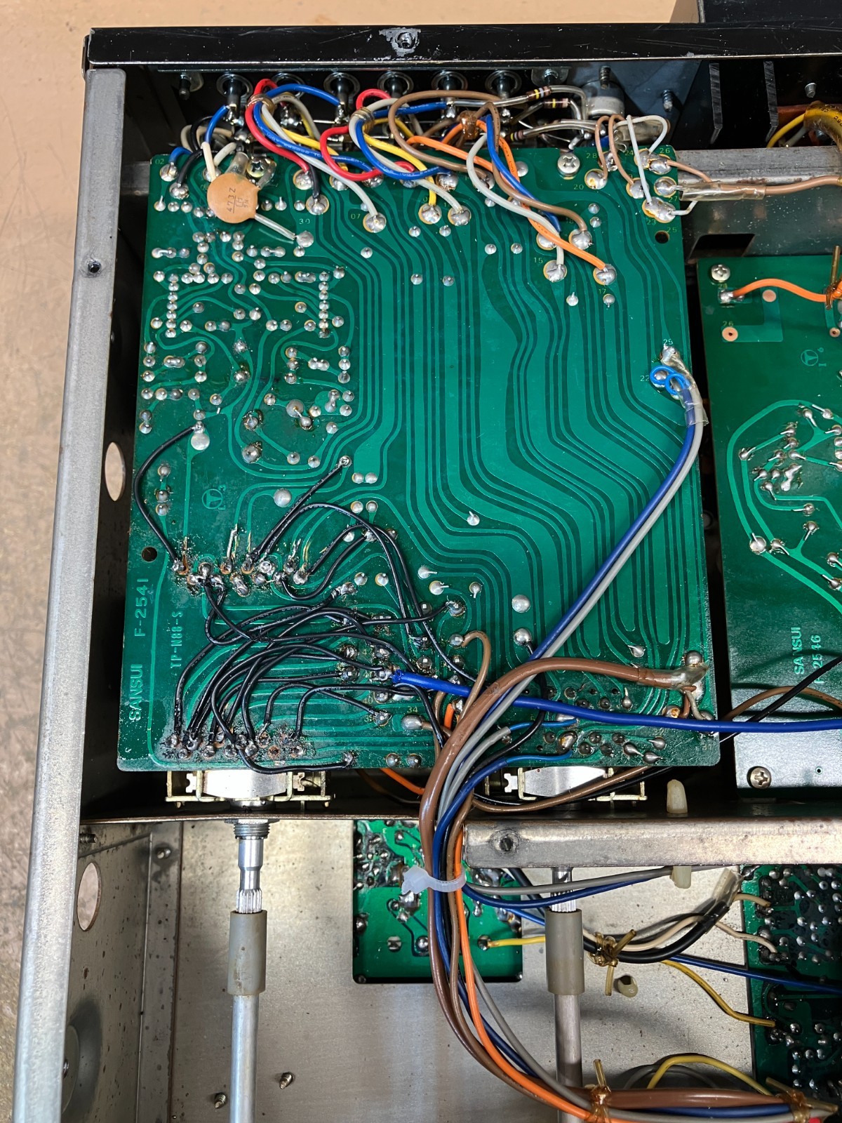 Sansui 8080 Receiver – Parting Out: F-2541 Equalizer Circuit Board
