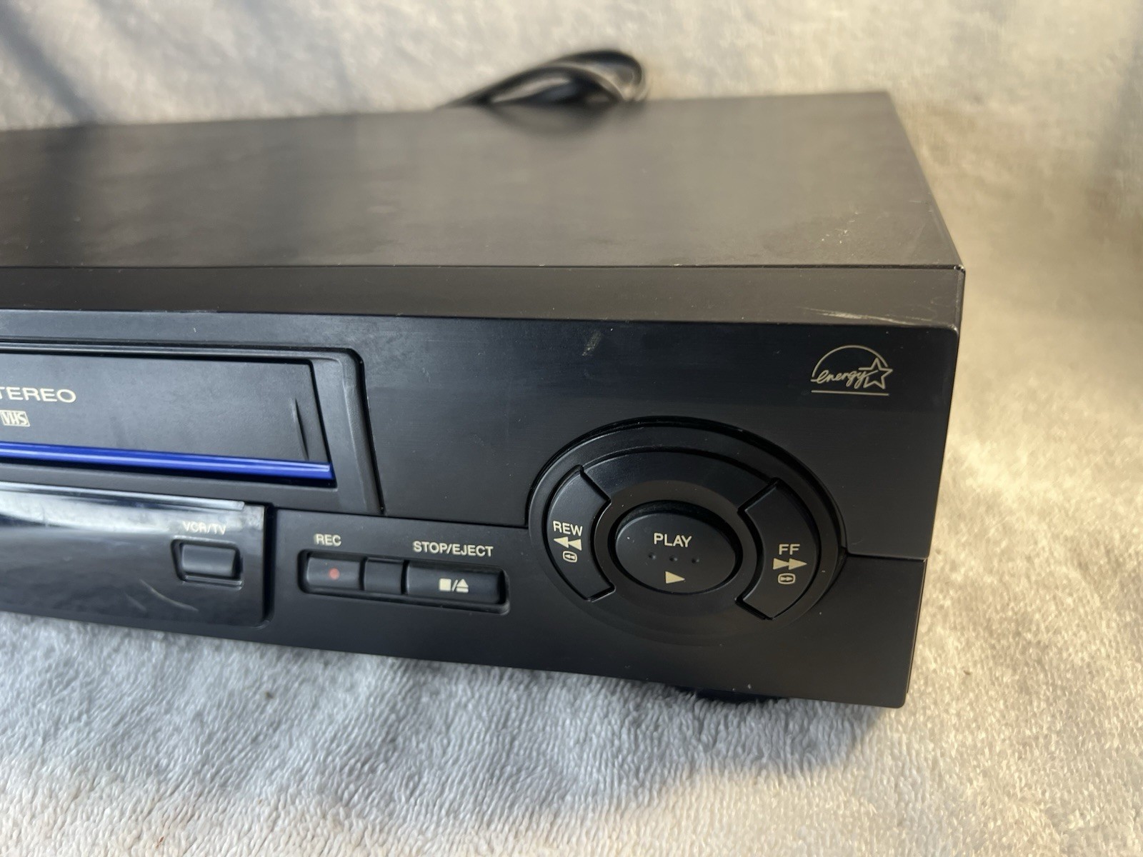 Panasonic PV-V4602 VCR VHS Player 4-Head Hi-Fi Blue Line No Remote TESTED Works