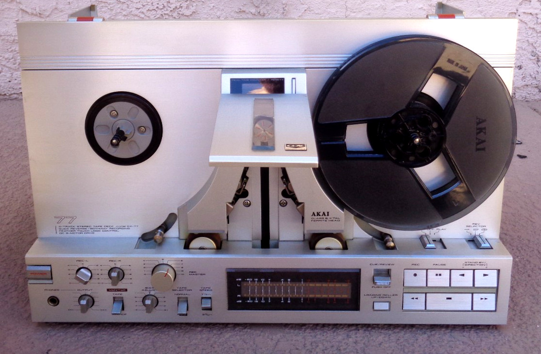 AKAI GX-77 REEL TO REEL TAPE RECORDER FOR PARTS OR REPAIR MIJ