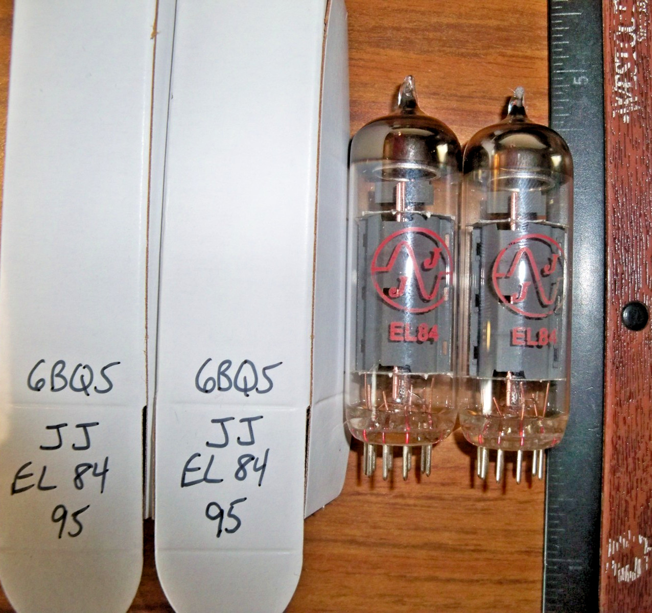 2 Strong Matched JJ Electronics EL 84 / 6BQ5 Tubes – 95% / 95%