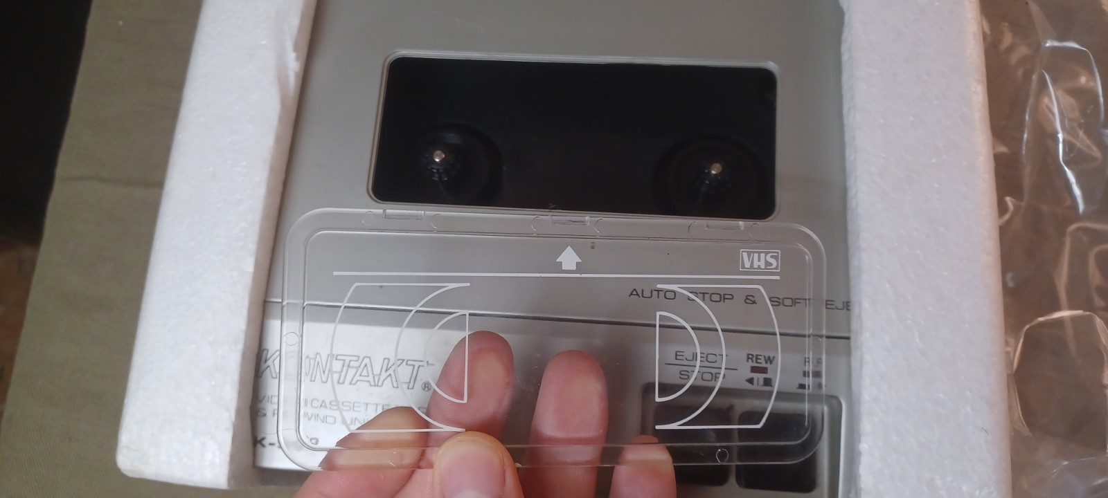 Kontakt K-999 Vintage Video Cassette Forward & Rewind Unit / Rewinder Tested!!!!