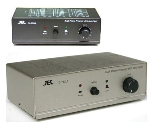 TCC TC-753LC BLACK Phono Preamp with PREMIUM AC Adaptor