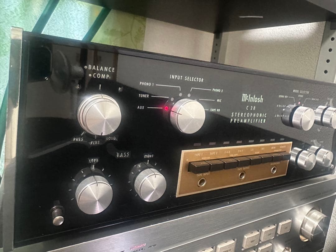 McIntosh C28 Stereo Preamplifier Tested Excellent Working Condition from japan