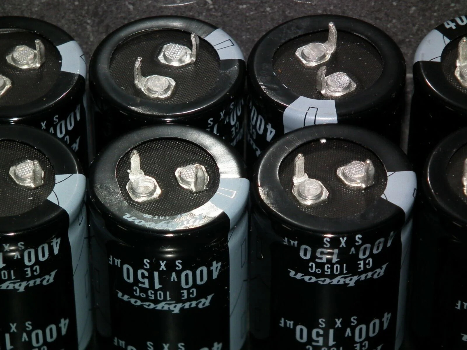 8 pcs Genuine Rubycon JAPAN premium electrolytic capacitors 150uF 400V 150u 150m