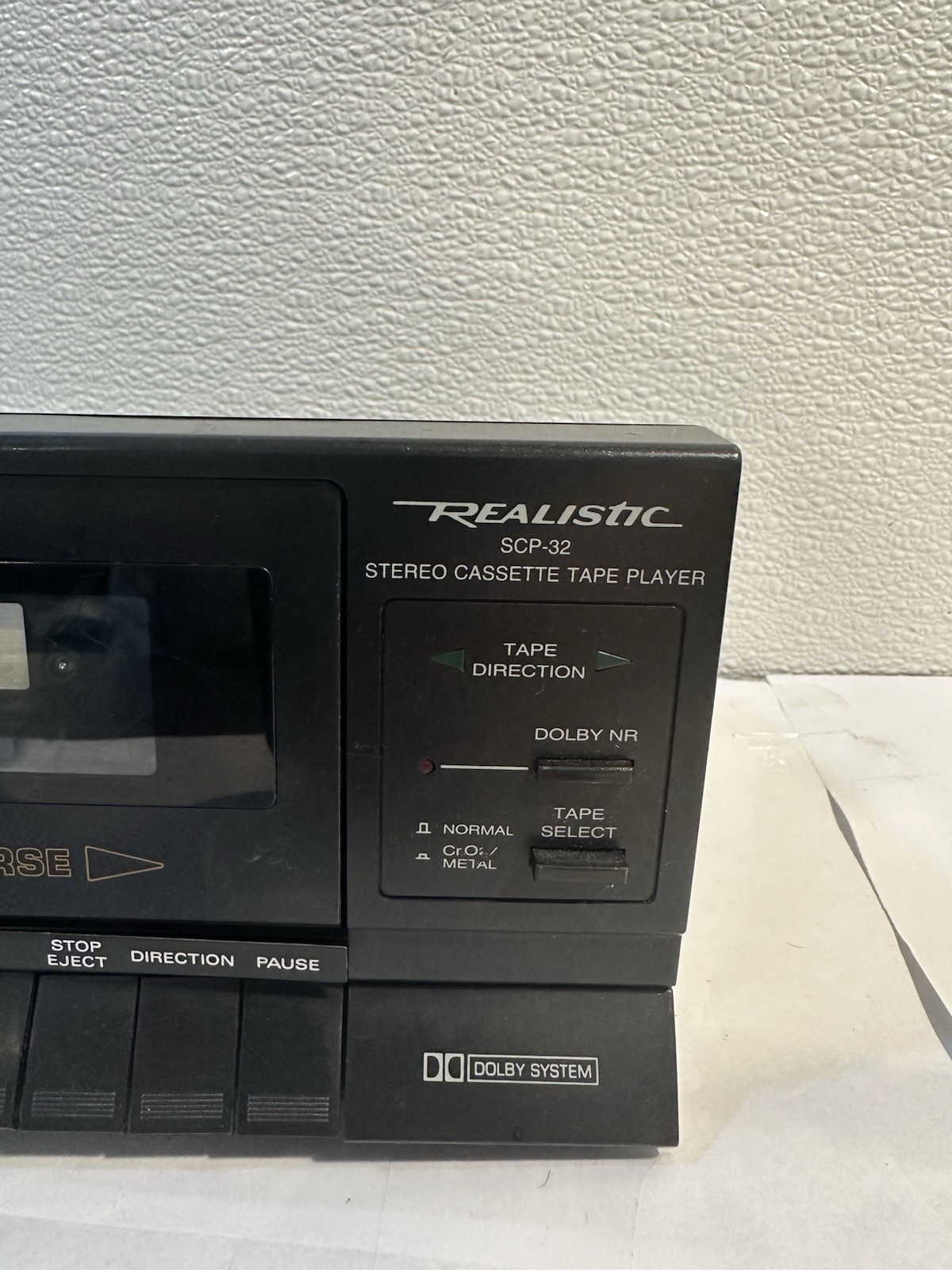 Realistic Scp-32 Stereo Cassette Tape Player Works