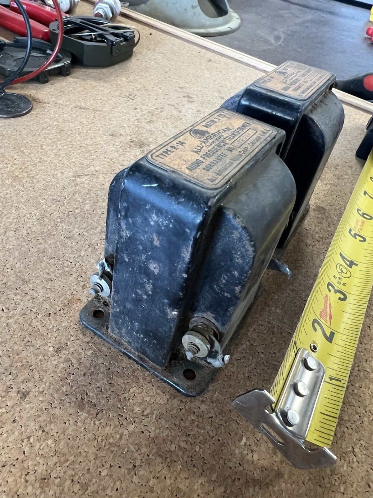 Pair of Antique All-American Audio Frequency Transformers Type R-14