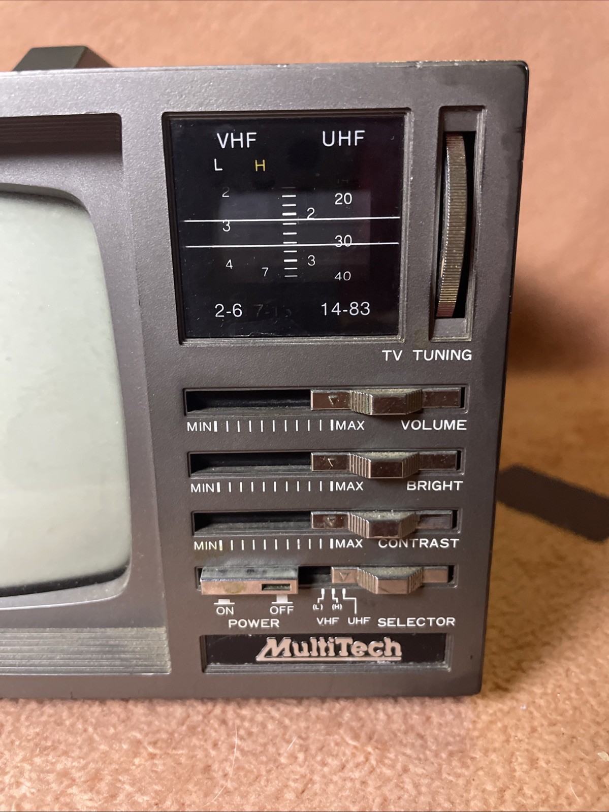 Deluxe MultiTech MB-0500 5″ Portable TV B&W UNTESTED NO CORD Might Work!