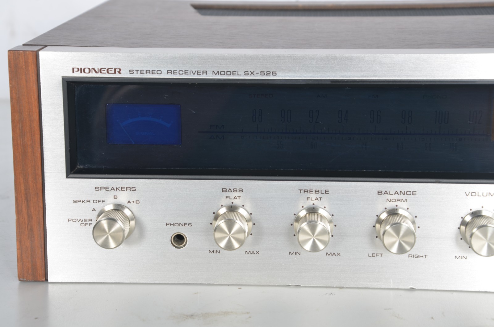 Vintage Pioneer SX-525 AM/FM Stereo Receiver Tested Working Well Wood Veneer