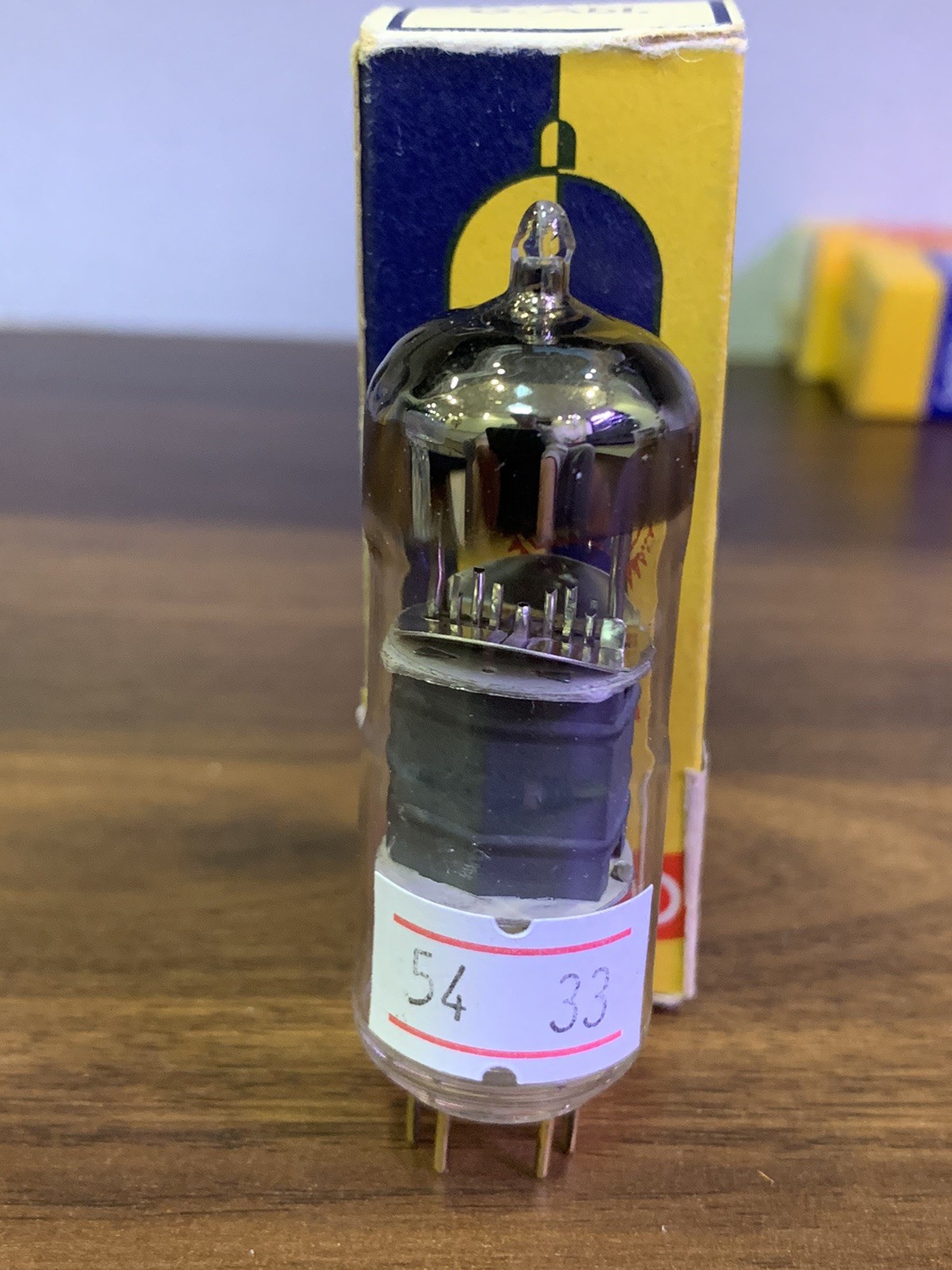 Tube E80F/ 6084 Valvo, D Getter, Pinch Waist, Welded Plate- NOS NIB – RARE