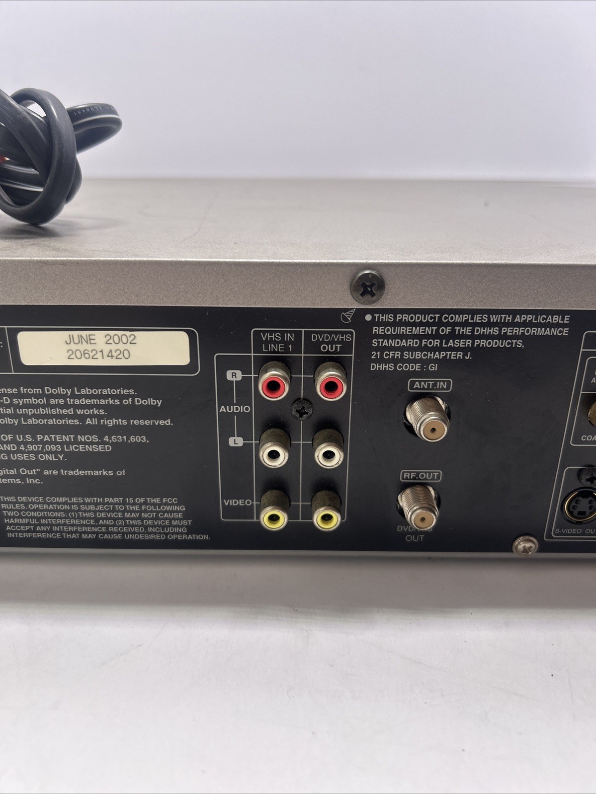 Sanyo DVW-5000 VCR DVD Player Combo Unit no Remote Tested and Working