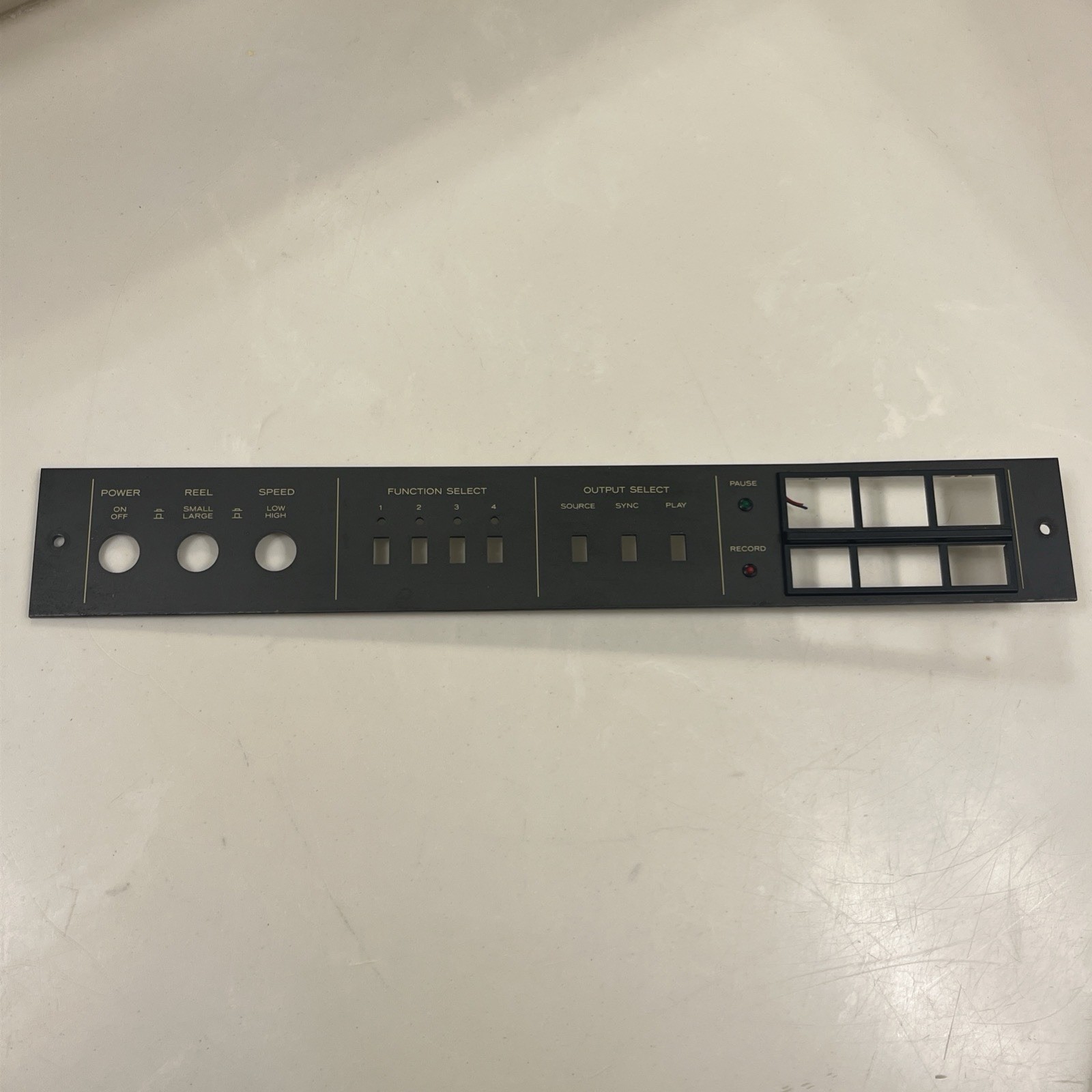 TEAC A-3440 Power Function Faceplate Replacement Play Pause Stop