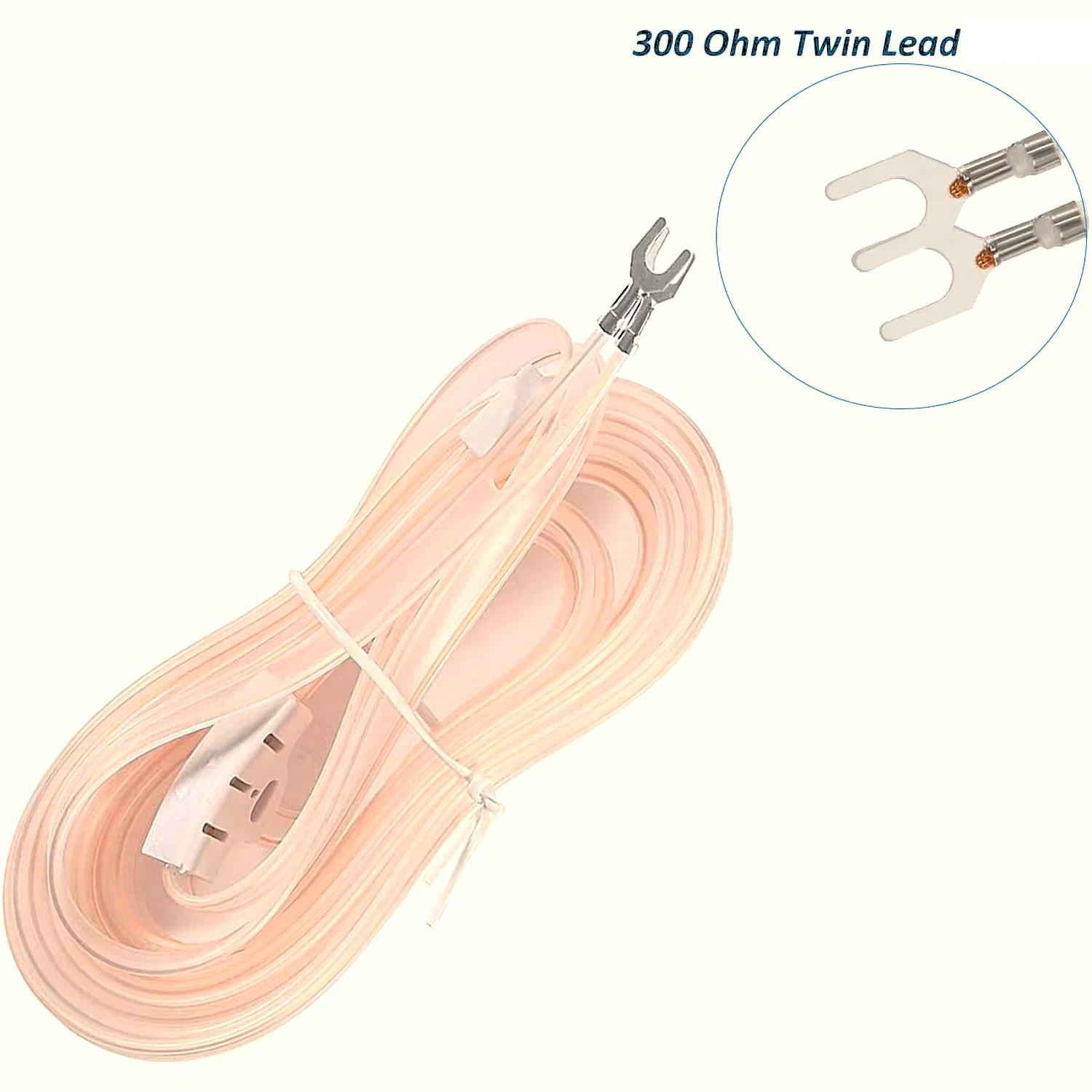 2 Pack FM Dipole Indoor Antenna T-Type 300 Ohm for Vintage Stereo Receivers