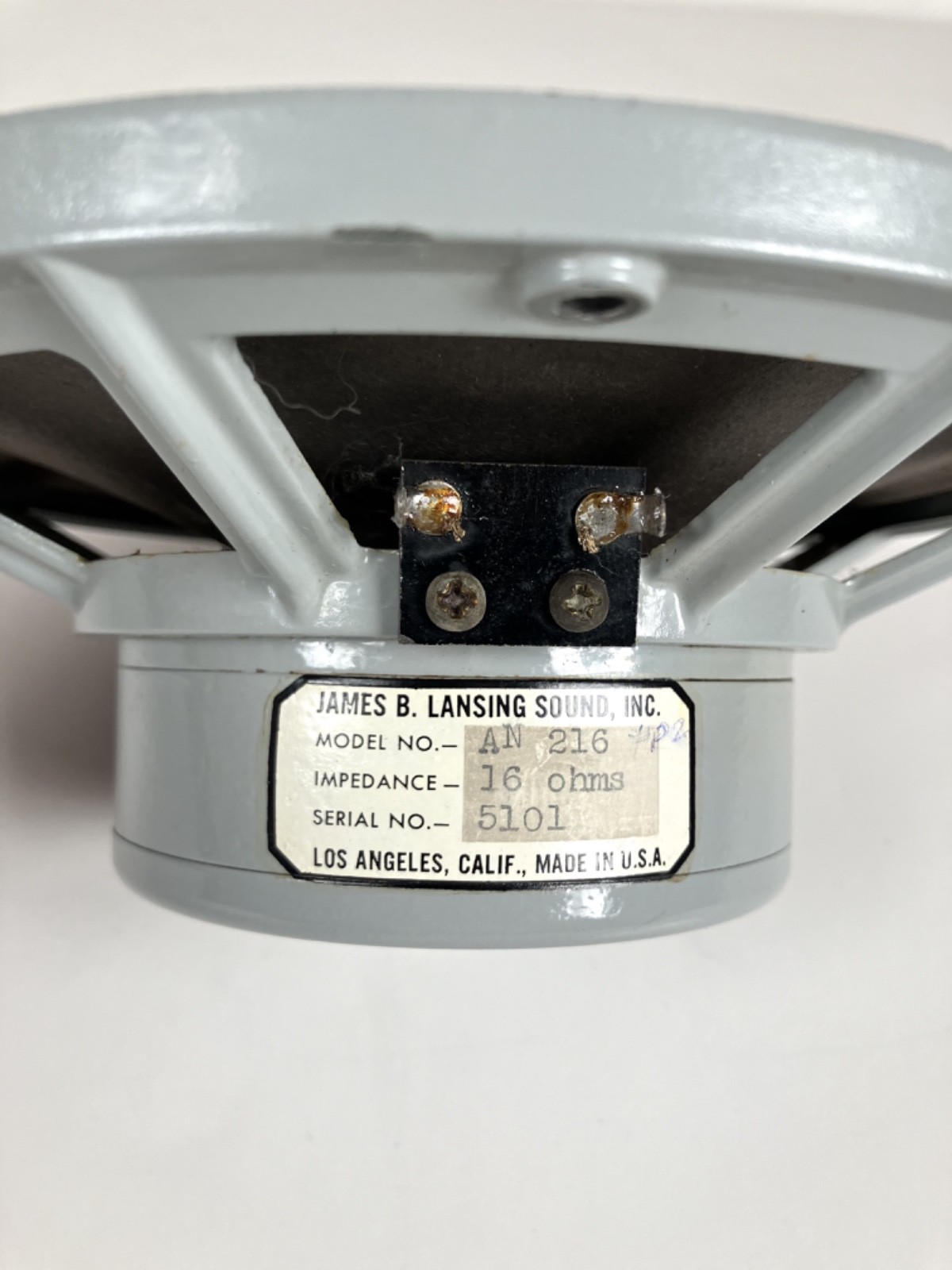 JBL AN-216 Rare (prototype?) 8″ speaker