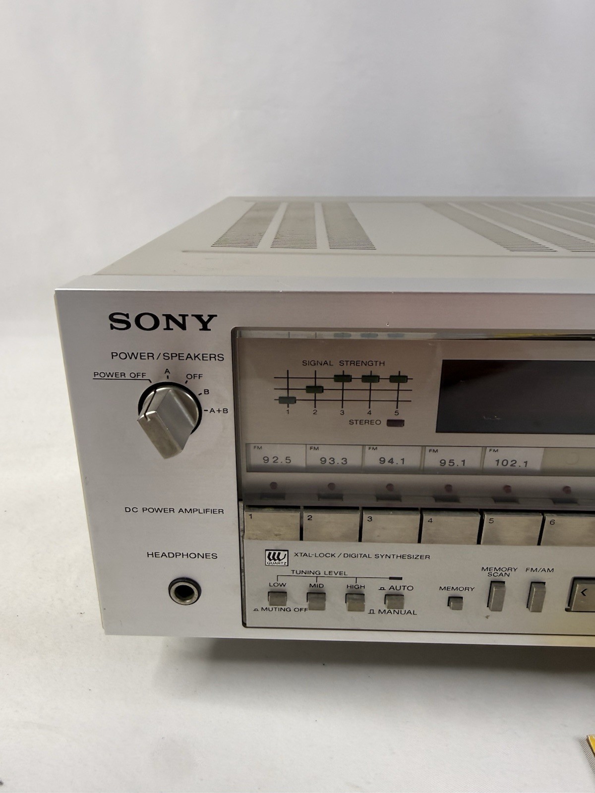 Vintage 1981 SONY Stereo Receiver STR-V45 Am Fm Aux Phono 40w Clean 👍