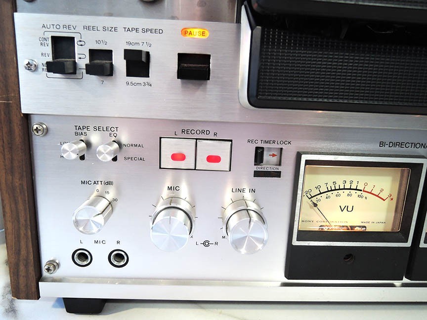 SONY TAPECORDER TC-758 AUTO REVERSE 10″ REEL TO REEL TAPE DECK – FULLY WORKING