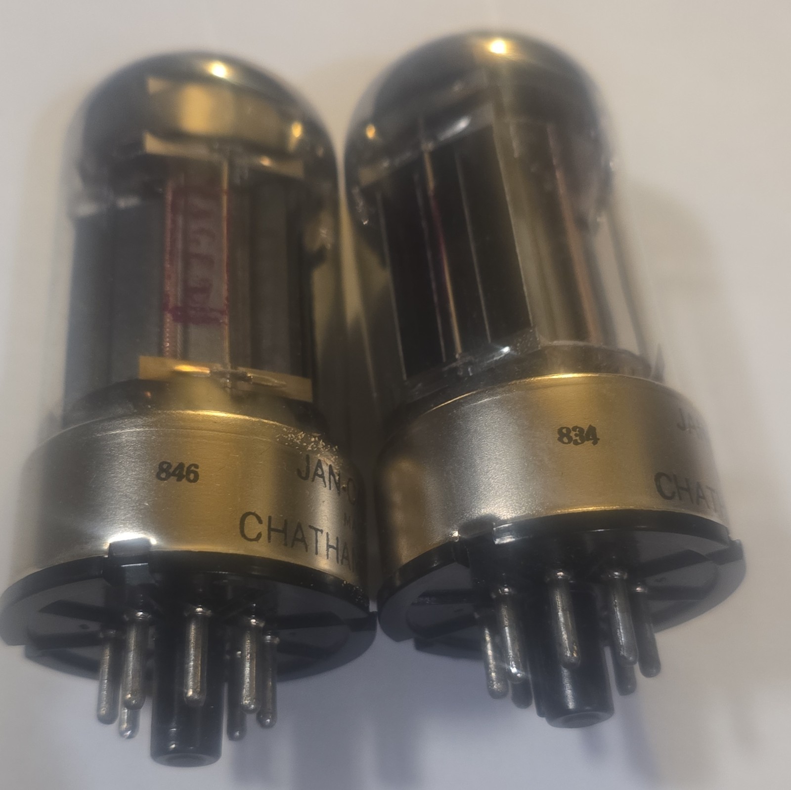 Chatham Electronics 6080WA Vacuum Tubes — JAN-CAHG-6080WA — Matched Pair