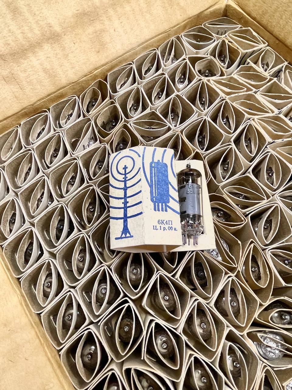 2 pcs 6K4P (6BA6, EF93, 5376, 6К4П) HF PENTODE TUBES / NOS / BATCH / US STOCK