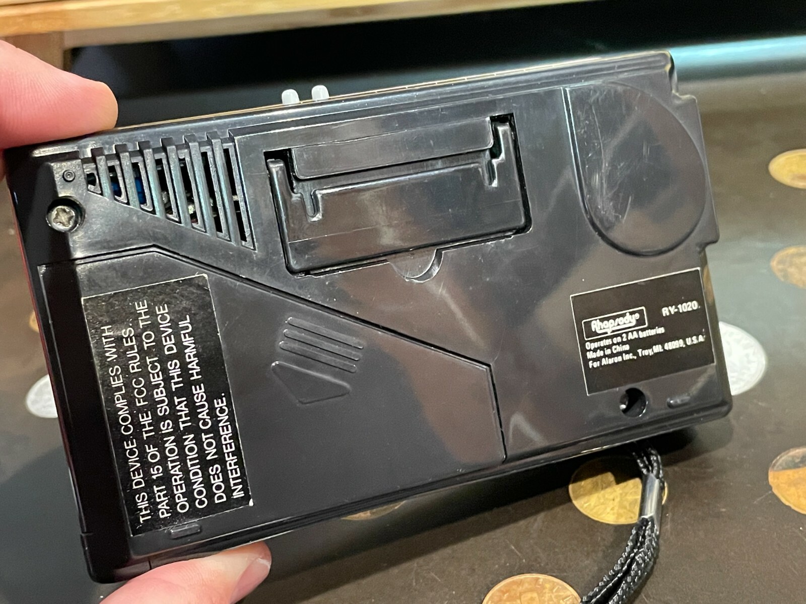 Rhapsody AM/FM Clock Radio Model RY-1020 Works Great