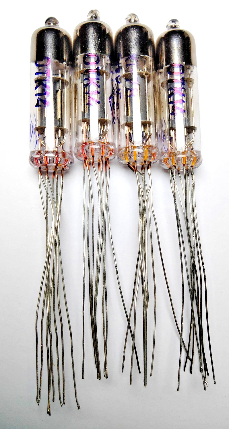 8 pcs 6N16B-V / 6Н16Б-В Miniature Audio Double Triodes, Gold Grid Same Date