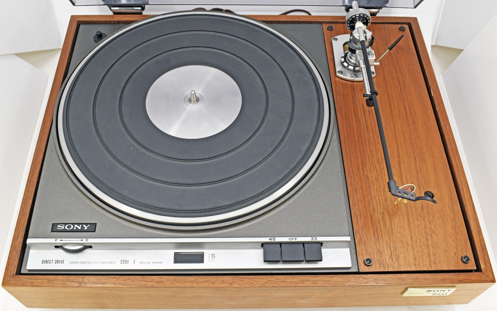 SONY PS-2251LA Direct-Drive Turntable w/original-box & Infinity Black-Widow arm