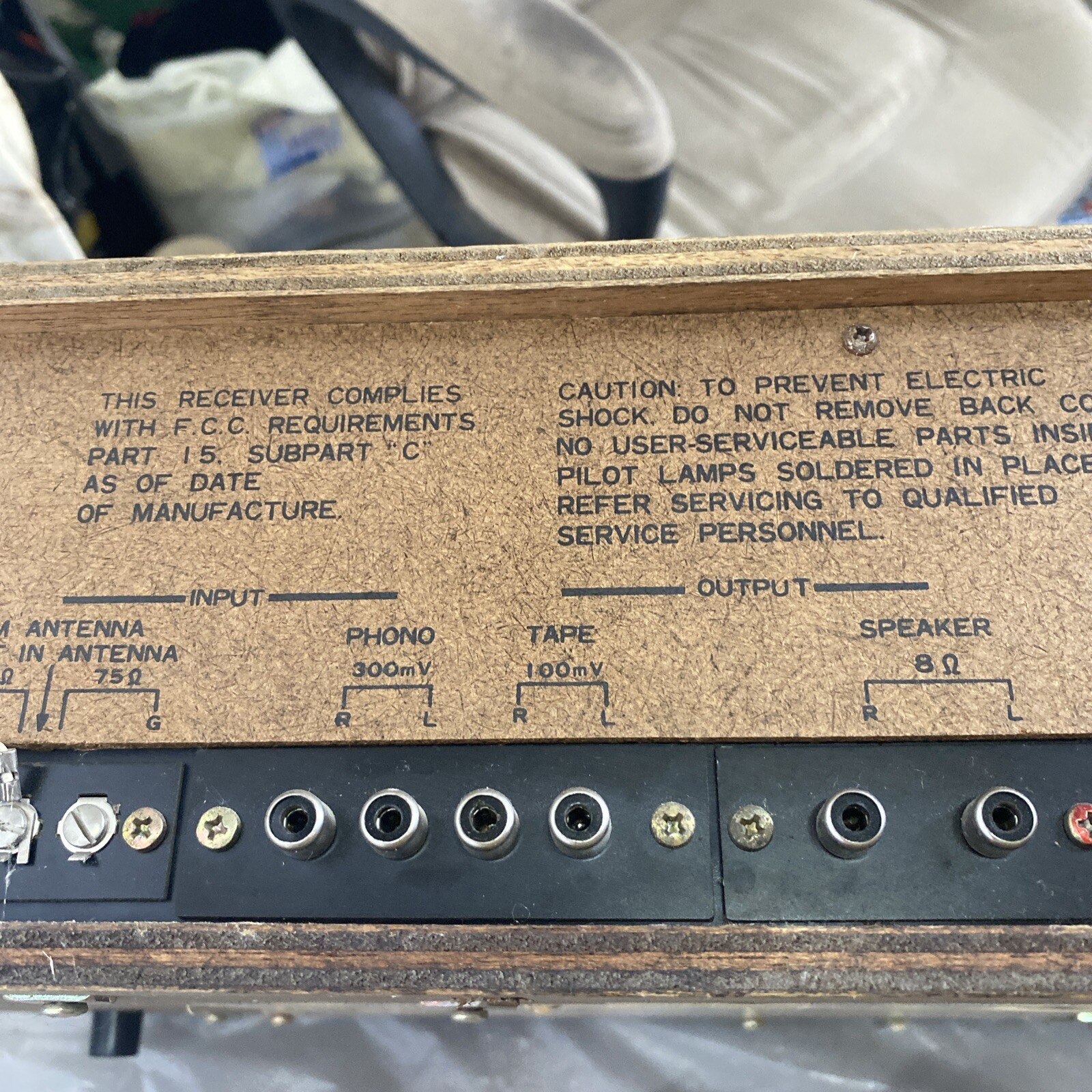 Vtg Soundesign 44698 AM FM Stereo Receiver 8 Track TESTED TO POWER ONLY