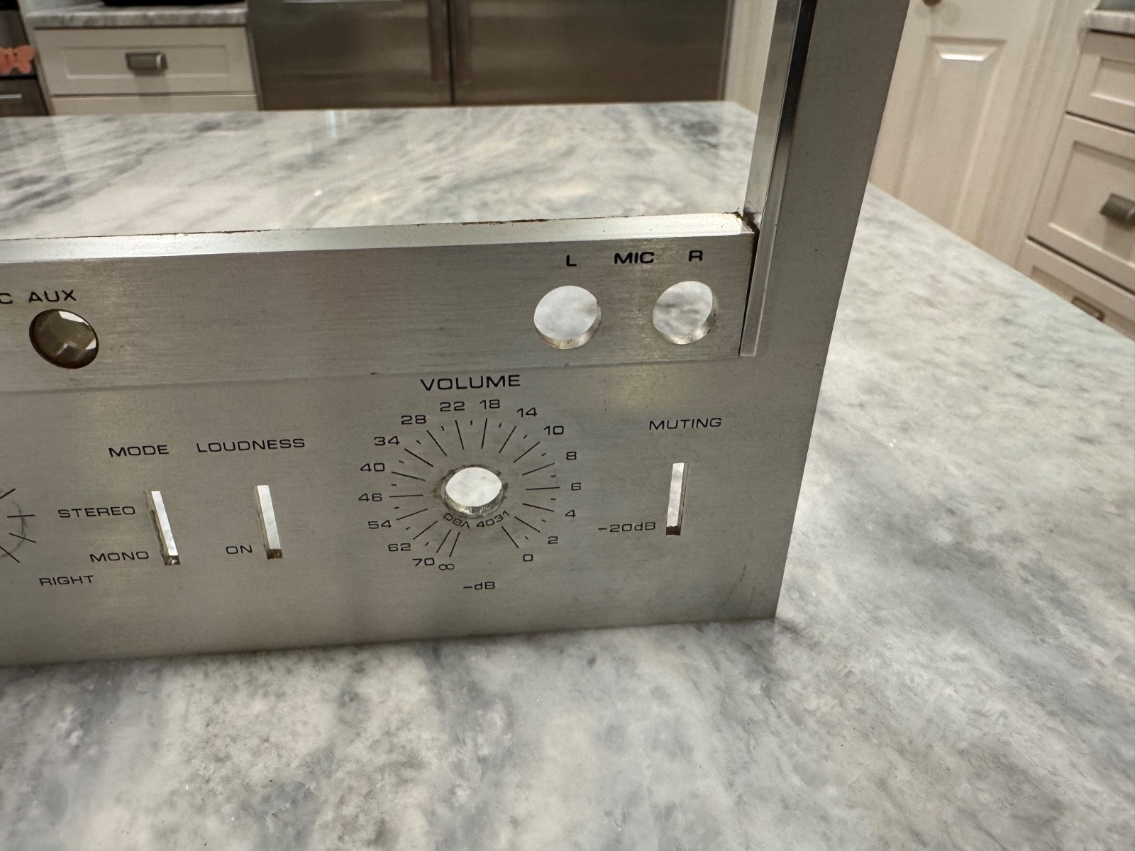 PIONEER SX-1250 PARTS OR REPAIR Faceplate No Glass Bent See Imagines Description