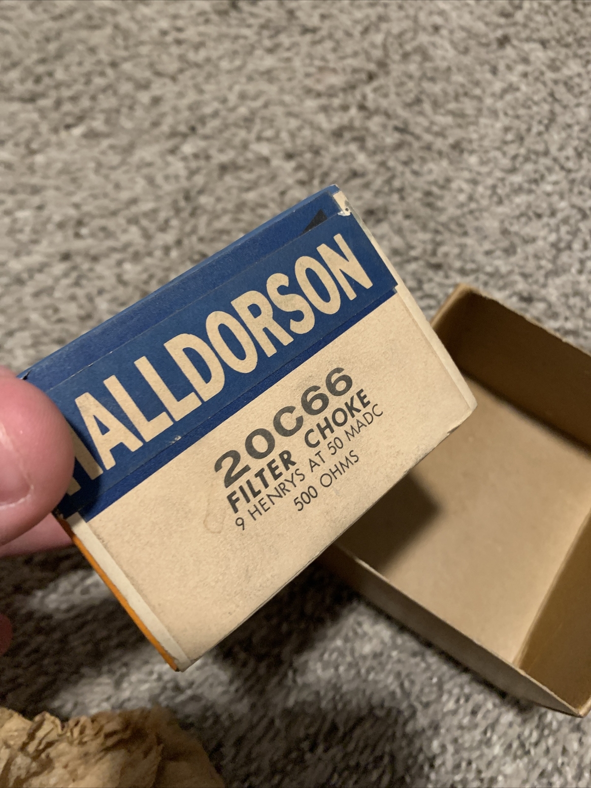 Halldorson choke 20C66filter Choke 9henrys At 50 MADC 500 OHMS