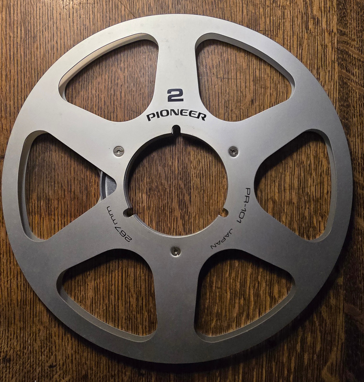 Pioneer PR-101 10.5″ Balanced Metal 1/4″ Open NAB Tape Reel Japan 267mm