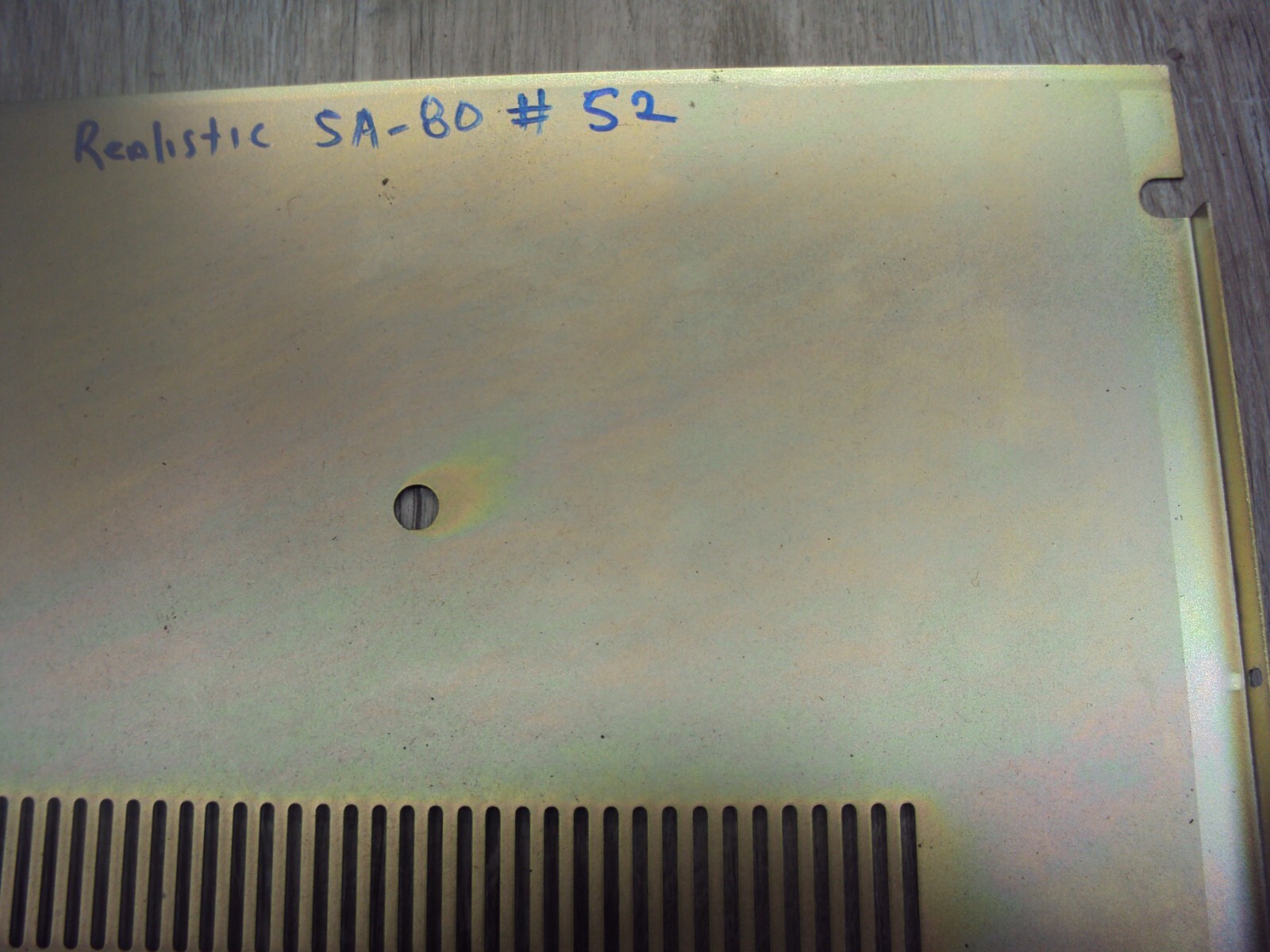 Realistic STA-80 Receiver Bottom Panel V G Condition Tested Parting Out STA80