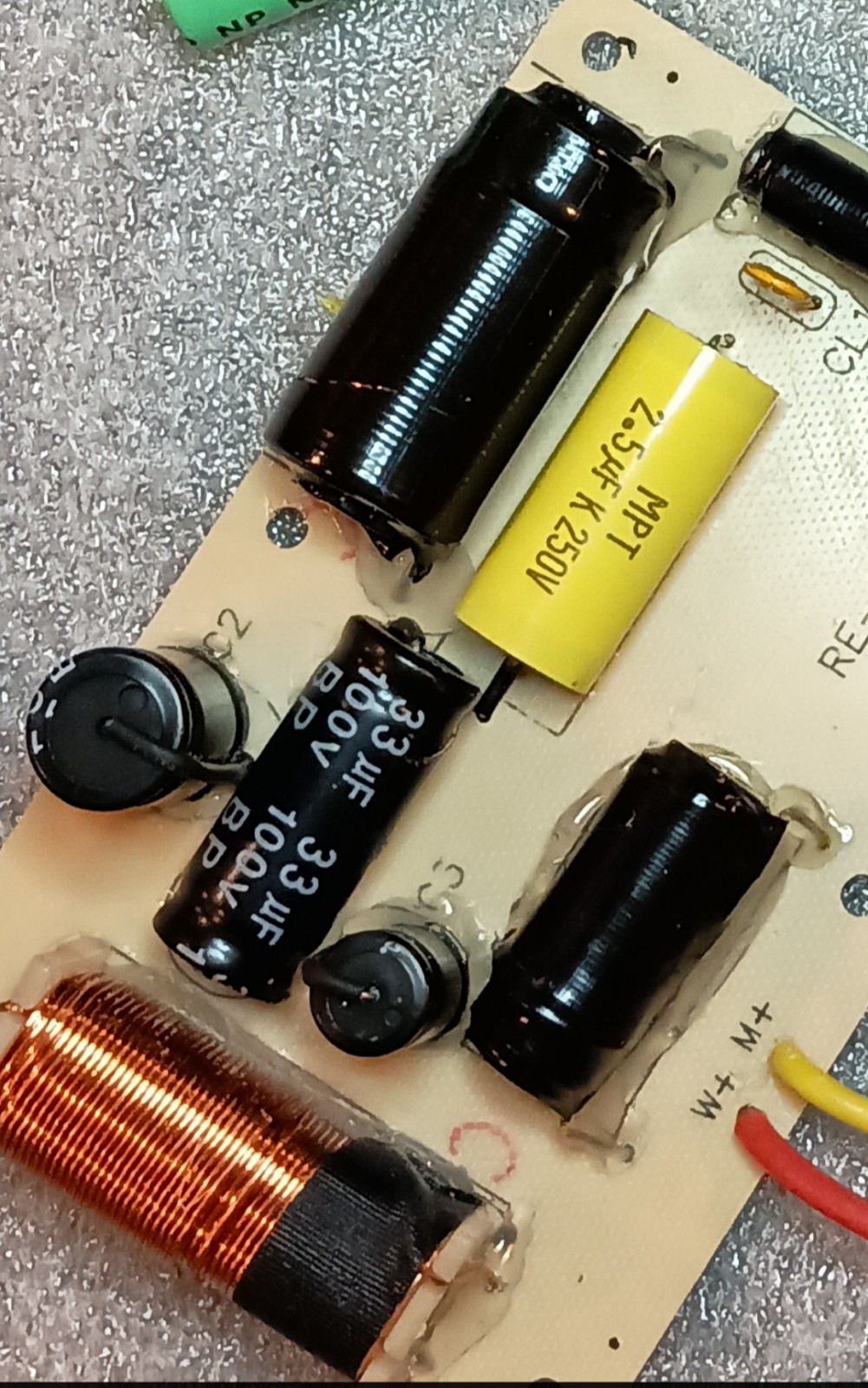 Cerwin Vega Re30 Crossover Restoration Capacitor Recap Kit