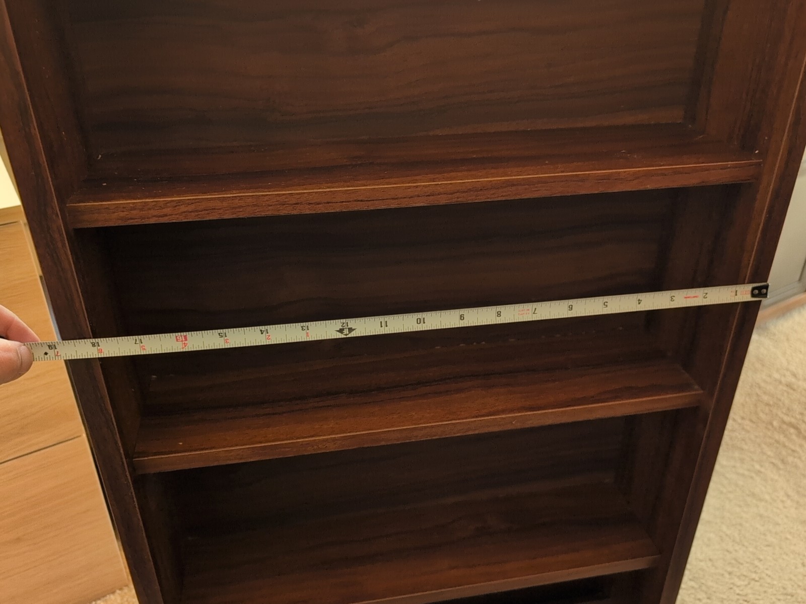 Sony Beta-Max Tape Shelf Rare Vintage Wood. Great Condition.