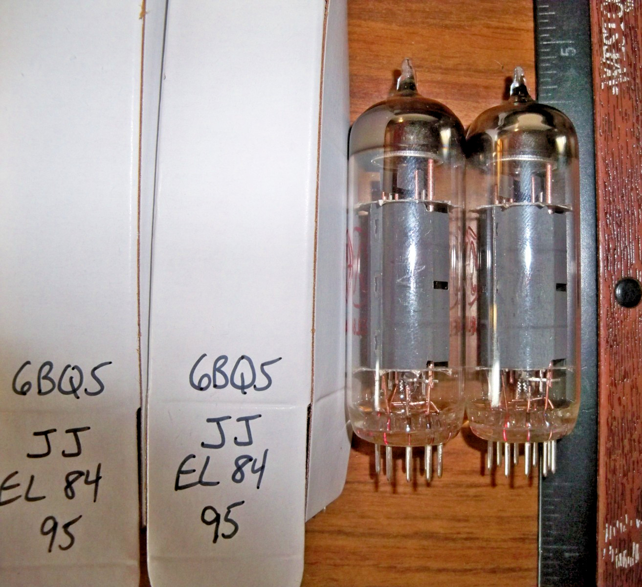 2 Strong Matched JJ Electronics EL 84 / 6BQ5 Tubes – 95% / 95%