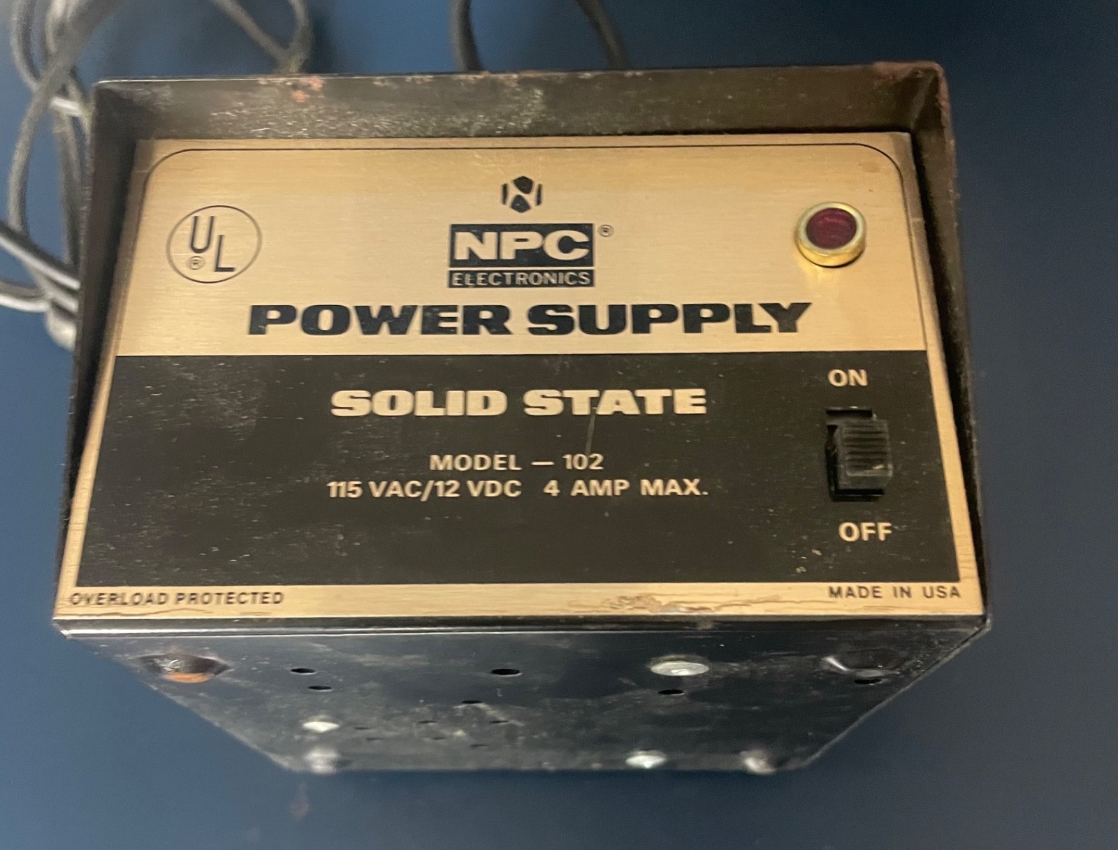 ** Vintage – NPC – Electronic Regulated POWER SUPPLY – Solid State – Model 102 *