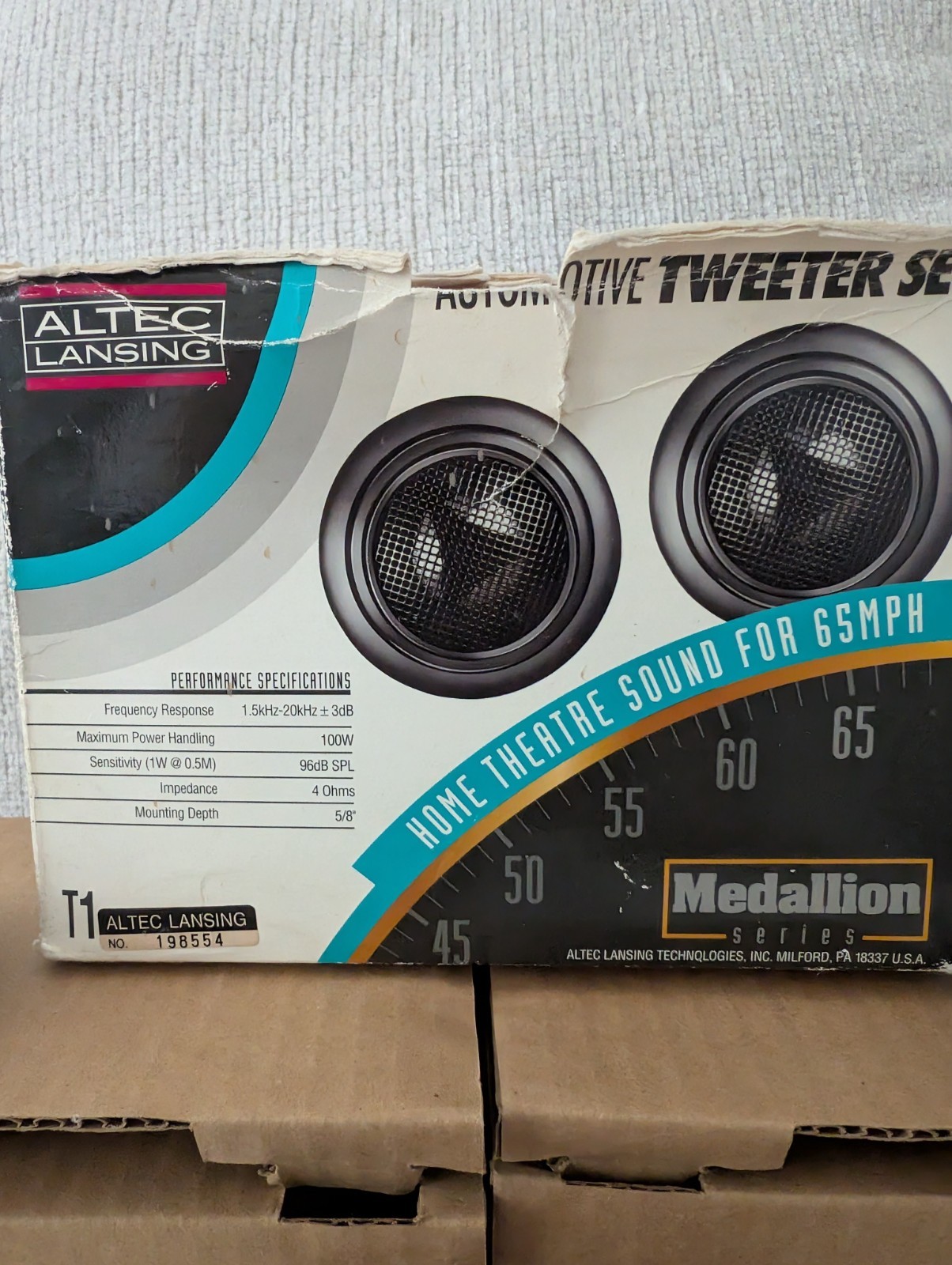Old School Altec Lansing Neodymium Tweeters Pair Vintage Audio