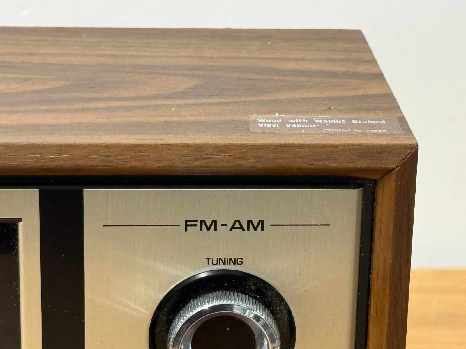 PANASONIC MODEL RE-6516 AM-FM TABLE TOP RADIO WALNUT CASE 1960s Tested