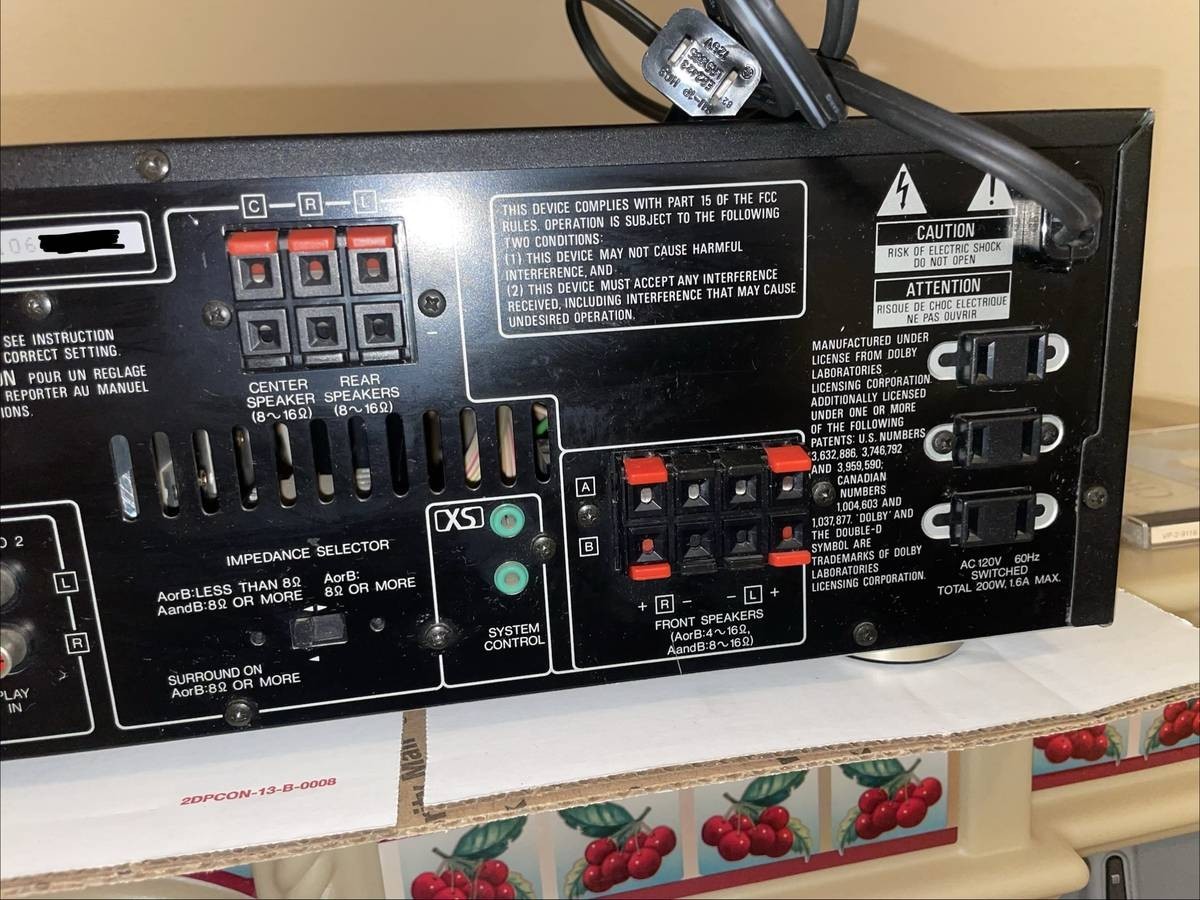 Kenwood KR-V7030 Audio Video Stereo Receiver with Kenwood RC-8030 Remote Control