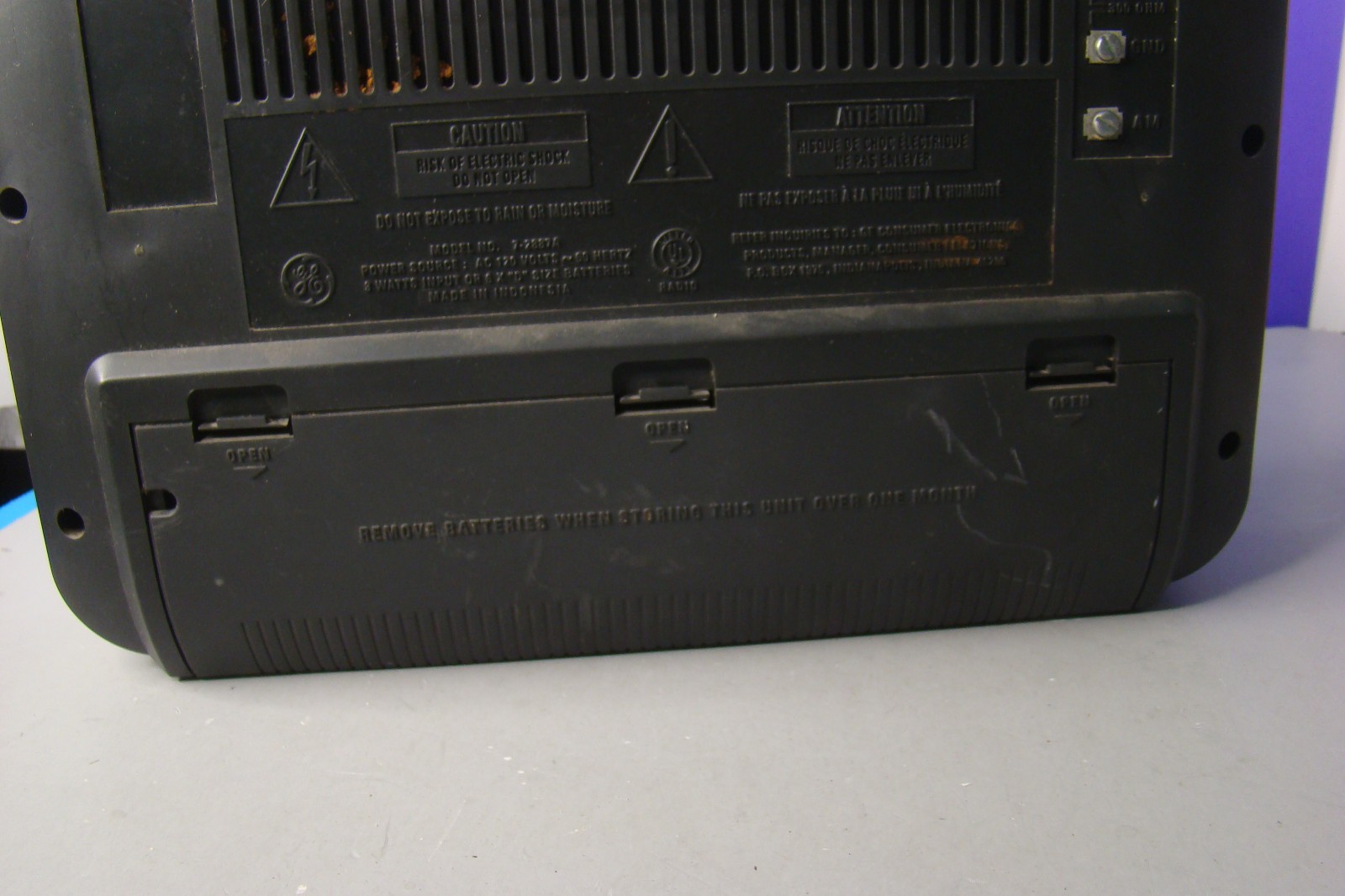 Vintage GE Super Radio Model 7-2887A FM/AM Wide Band Radio Tested WORKING